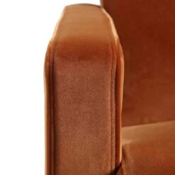 Brompton Sculptural Armchair, Rust Velvet -Daals Shop ACH 2173 RUST VEL detail4