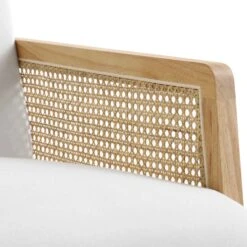 Fyne Beige Fabric Natural Frame Rattan Armchair -Daals Shop ACH 608 BEIGEFAB NAT detail3