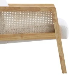 Fyne Beige Fabric Natural Frame Rattan Armchair -Daals Shop ACH 608 BEIGEFAB NAT detail4