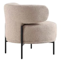 Penn Taupe Boucle Wing Back Accent Chair -Daals Shop ACH 750 TAUPE BOUCLE WB5