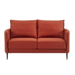 Bari Burnt Ochre Fabric Sofa 21 Bari Burnt Ochre Fabric Sofa -Daals Shop AYSF 08 ORANGEFAB 2ST 1