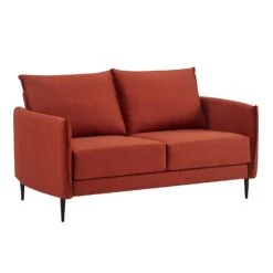 Bari Burnt Ochre Fabric Sofa 23 Bari Burnt Ochre Fabric Sofa -Daals Shop AYSF 08 ORANGEFAB 2ST 2