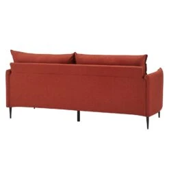 Bari Burnt Ochre Fabric Sofa 24 Bari Burnt Ochre Fabric Sofa -Daals Shop AYSF 08 ORANGEFAB 3ST 3