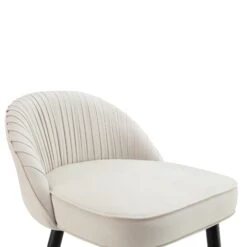 Miyae Set Of 2 Pleated Champagne Beige Velvet Upholstered Counter Stools 20 Miyae Set Of 2 Pleated Champagne Beige Velvet Upholstered Counter Stools -Daals Shop BCH 2148 CHAMP VEL 2P detail1