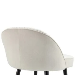 Miyae Set Of 2 Pleated Champagne Beige Velvet Upholstered Counter Stools 21 Miyae Set Of 2 Pleated Champagne Beige Velvet Upholstered Counter Stools -Daals Shop BCH 2148 CHAMP VEL 2P detail2