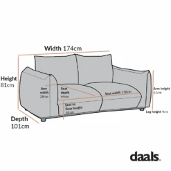 Gianni Two Seater Sofa, Mink Velvet -Daals Shop BO 9678 2ST 799eb959 339f 431f ad09 d90e6226301e