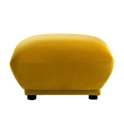 Gianni Pouffe, Goldenrod Velvet -Daals Shop BOSF 9678 GOLD VEL STOOL WB1