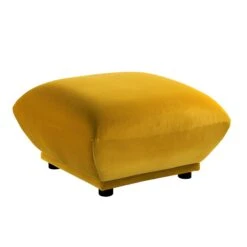 Gianni Pouffe, Goldenrod Velvet -Daals Shop BOSF 9678 GOLD VEL STOOL WB4