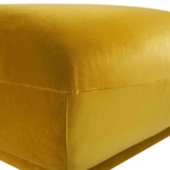 Gianni Pouffe, Goldenrod Velvet -Daals Shop BOSF 9678 GOLD VEL STOOL detail1