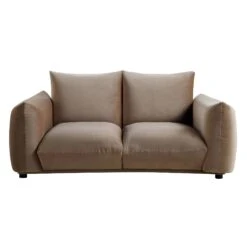 Gianni Two Seater Sofa, Mink Velvet -Daals Shop BOSF 9678 TAUPE VEL 2ST WB1