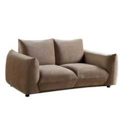 Gianni Two Seater Sofa, Mink Velvet -Daals Shop BOSF 9678 TAUPE VEL 2ST WB2