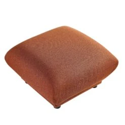 Gianni Pouffe, Terracotta Fabric -Daals Shop BOSF 9678 TERRA LIN STOOL WB2