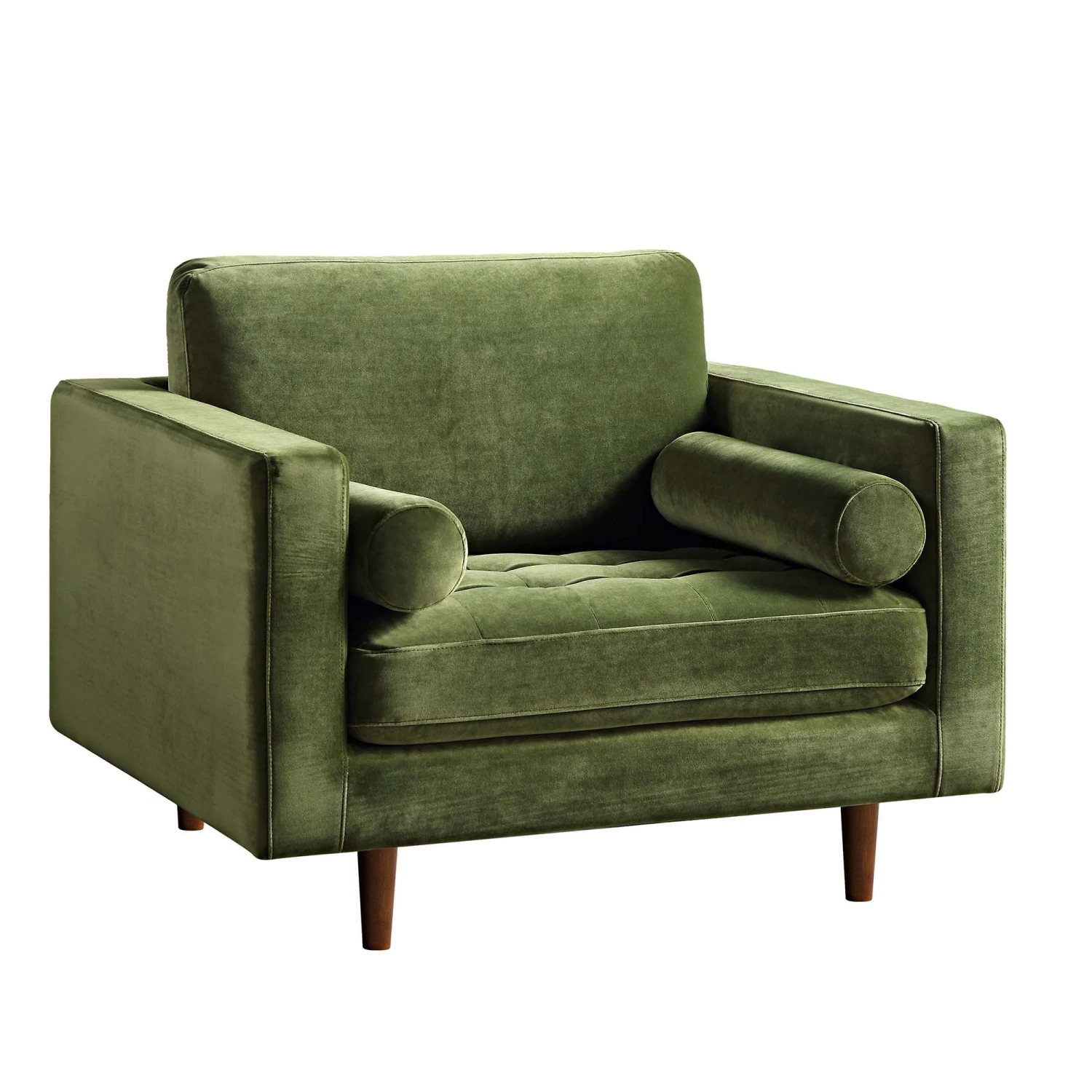Henrietta Armchair, Moss Green Velvet 5 Henrietta Armchair, Moss Green Velvet - Image 5