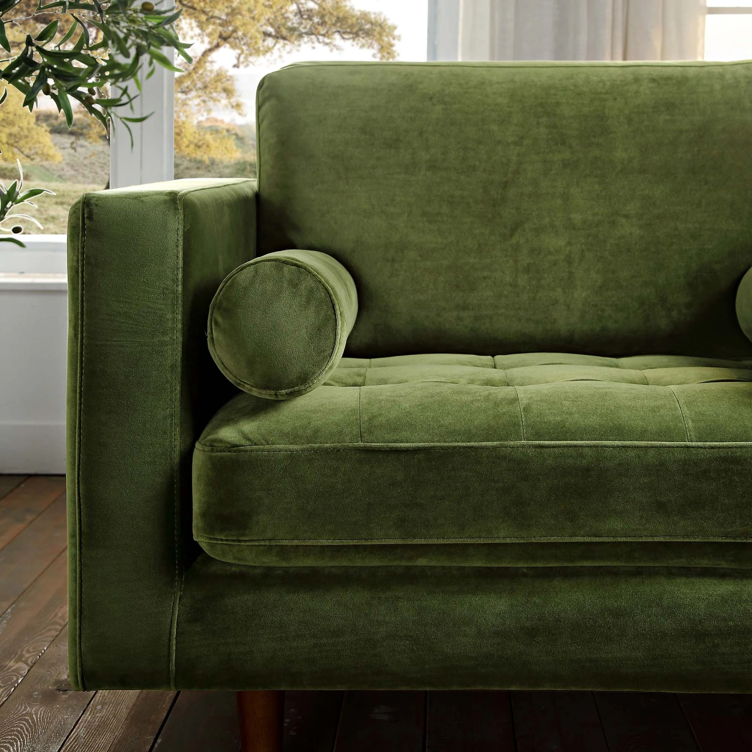 Henrietta Armchair, Moss Green Velvet 4 Henrietta Armchair, Moss Green Velvet - Image 4
