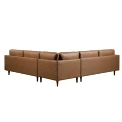 Henrietta 5+Seater Corner Sofa, Tan Faux Suede 24 Henrietta 5+Seater Corner Sofa, Tan Faux Suede -Daals Shop BOSF 9680 TAN FXLT CORNER SET WB5