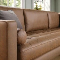 Henrietta 5+Seater Corner Sofa, Tan Faux Suede 19 Henrietta 5+Seater Corner Sofa, Tan Faux Suede -Daals Shop BOSF 9680 TAN FXLT CORNER SET scene4