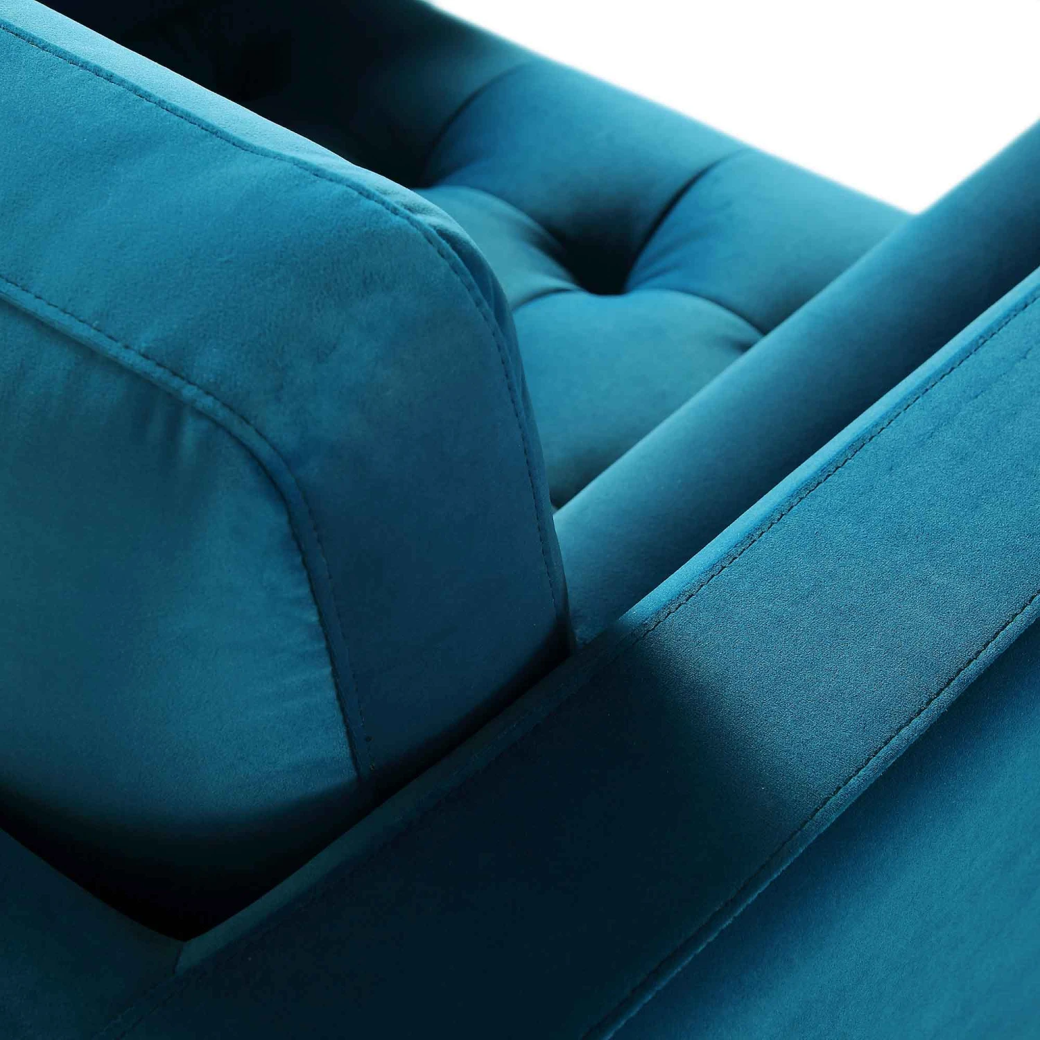 Henrietta Armchair, Teal Velvet 12 Henrietta Armchair, Teal Velvet - Image 12
