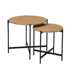 Lewes Oak Set Of 2 Side Tables -Daals Shop BSD 064 WB1