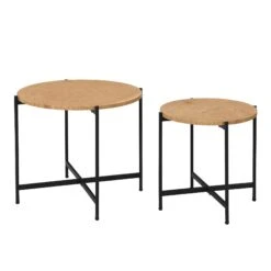 Lewes Oak Set Of 2 Side Tables -Daals Shop BSD 064 WB3