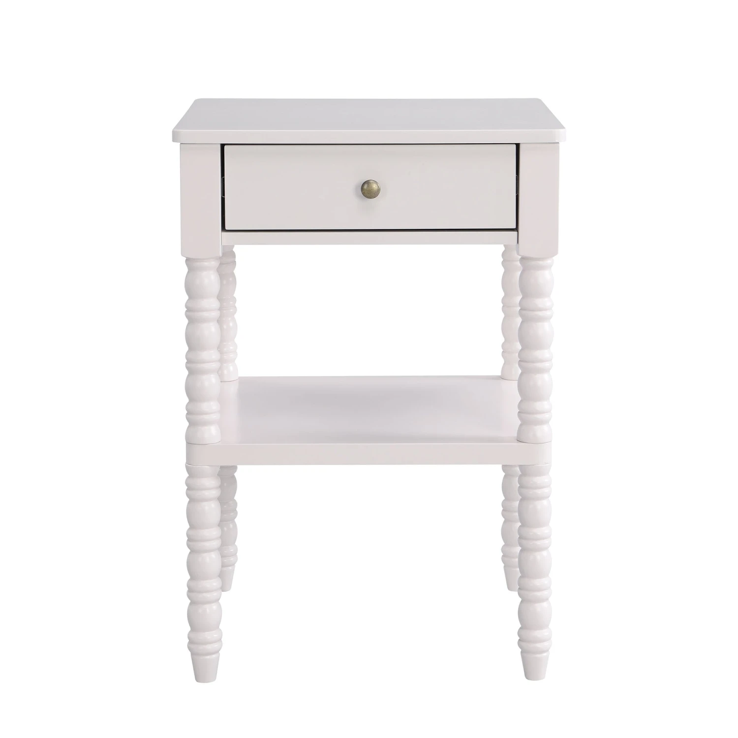 Aldwinke Beige Bobbin 1 Drawer Side Table 3 Aldwinke Beige Bobbin 1 Drawer Side Table - Image 3