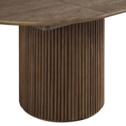 Maru Round 4-6 Seater Extending Oak Pedestal Dining Table, Silver Oak 29 Maru Round 4-6 Seater Extending Oak Pedestal Dining Table, Silver Oak -Daals Shop BSD 135 SILK detail1
