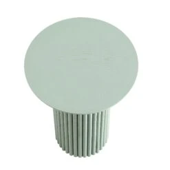 Maru Oak Round Side Table, Sage Green -Daals Shop BSD 139 SAGE WB1