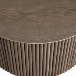 Maru Oak Round Coffee Table With Storage, Silver Oak 19 Maru Oak Round Coffee Table With Storage, Silver Oak -Daals Shop BSD 140 SILK detail2