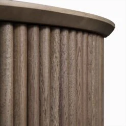 Maru Oak Round Coffee Table With Storage, Silver Oak 20 Maru Oak Round Coffee Table With Storage, Silver Oak -Daals Shop BSD 140 SILK detail3