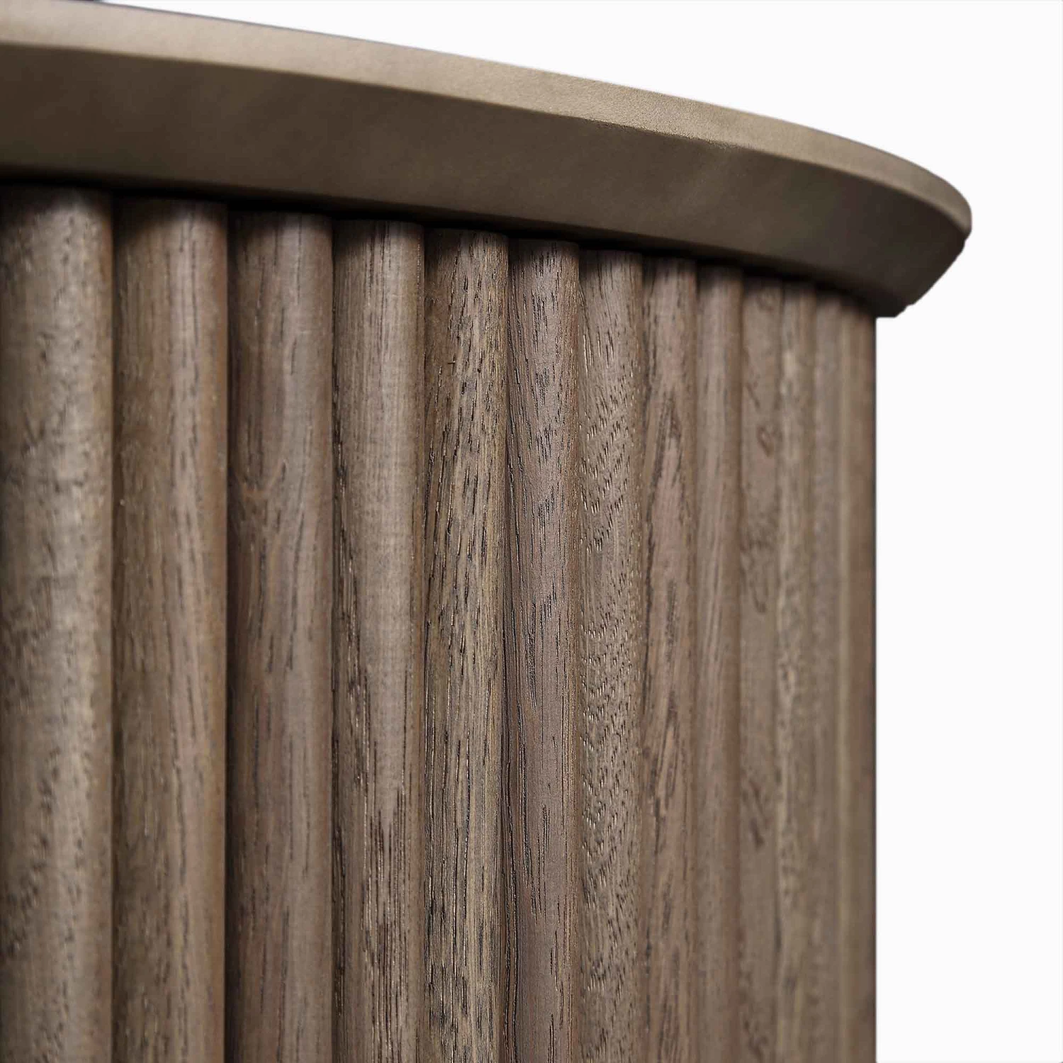 Maru Oak Round Coffee Table With Storage, Silver Oak 10 Maru Oak Round Coffee Table With Storage, Silver Oak - Image 10