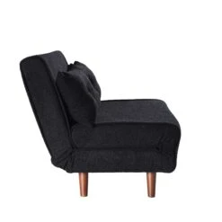 Algo Sofabed With Cushions In Charcoal Teddy Fabric 2 Seater 22 Algo Sofabed With Cushions In Charcoal Teddy Fabric 2 Seater -Daals Shop D021B CHARCOAL TEDDY WB3
