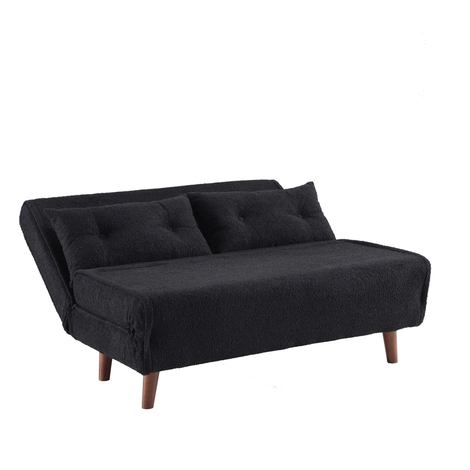 Algo Sofabed With Cushions In Charcoal Teddy Fabric 2 Seater 9 Algo Sofabed With Cushions In Charcoal Teddy Fabric 2 Seater - Image 9