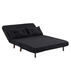 Algo Sofabed With Cushions In Charcoal Teddy Fabric 2 Seater 24 Algo Sofabed With Cushions In Charcoal Teddy Fabric 2 Seater -Daals Shop D021B CHARCOAL TEDDY WB5