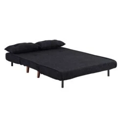 Algo Sofabed With Cushions In Charcoal Teddy Fabric 2 Seater 25 Algo Sofabed With Cushions In Charcoal Teddy Fabric 2 Seater -Daals Shop D021B CHARCOAL TEDDY WB6