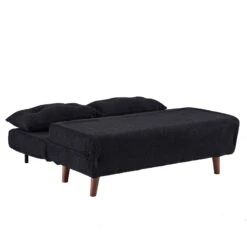 Algo Sofabed With Cushions In Charcoal Teddy Fabric 2 Seater 26 Algo Sofabed With Cushions In Charcoal Teddy Fabric 2 Seater -Daals Shop D021B CHARCOAL TEDDY WB7