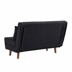 Algo Sofabed With Cushions In Charcoal Teddy Fabric 2 Seater 27 Algo Sofabed With Cushions In Charcoal Teddy Fabric 2 Seater -Daals Shop D021B CHARCOAL TEDDY WB8