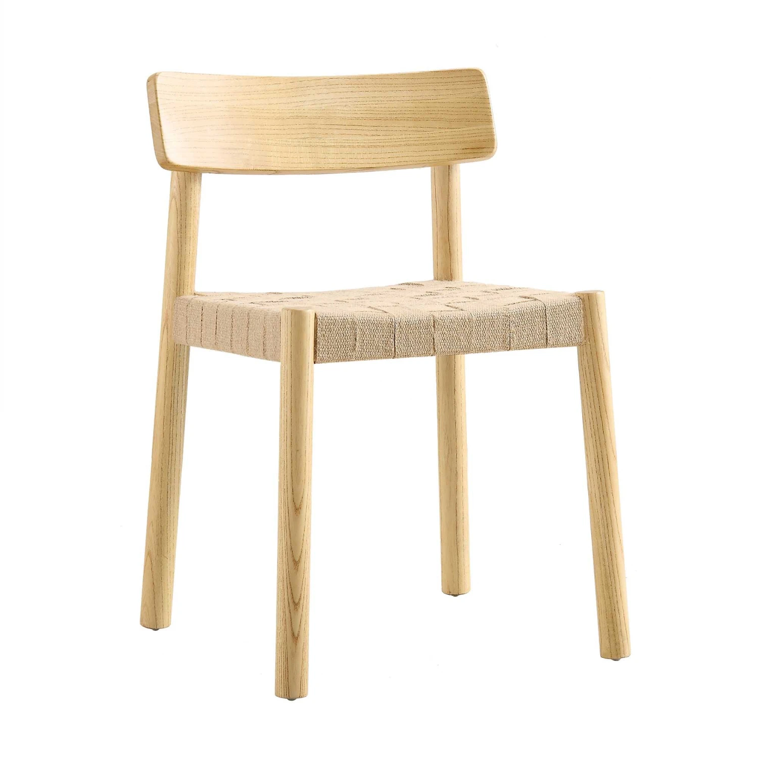 Ditton Set Of 2 Elm Wood And Jute Dining Chairs, Natural 5 Ditton Set Of 2 Elm Wood And Jute Dining Chairs, Natural - Image 5