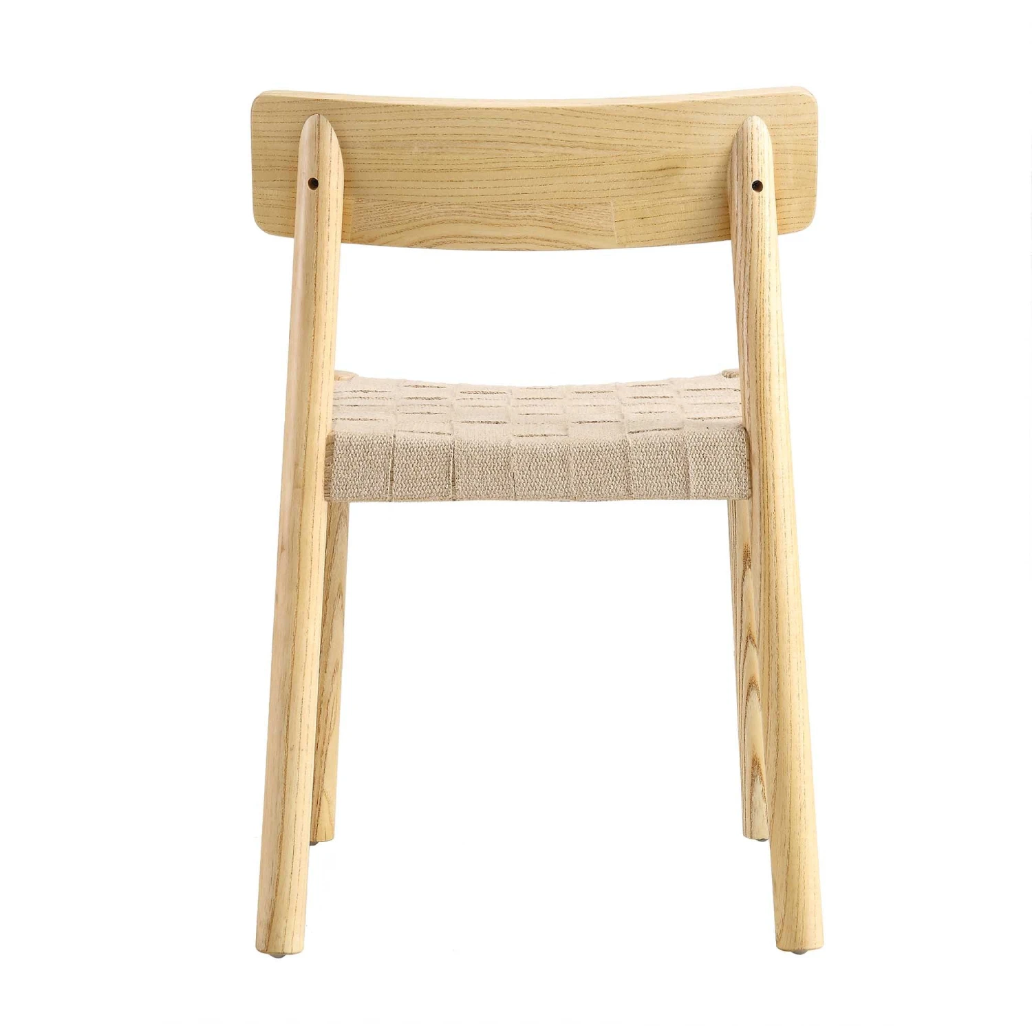 Ditton Set Of 2 Elm Wood And Jute Dining Chairs, Natural 8 Ditton Set Of 2 Elm Wood And Jute Dining Chairs, Natural - Image 8
