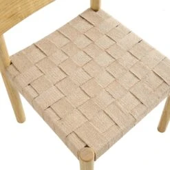 Ditton Set Of 2 Elm Wood And Jute Dining Chairs, Natural 20 Ditton Set Of 2 Elm Wood And Jute Dining Chairs, Natural -Daals Shop DCH 086 NAT 2P detail2
