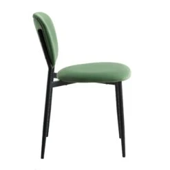 Kelmarsh Set Of 2 Grass Green Velvet Upholstered Dining Chairs 14 Kelmarsh Set Of 2 Grass Green Velvet Upholstered Dining Chairs -Daals Shop DCH 2128 GRASS VEL 2P WB4