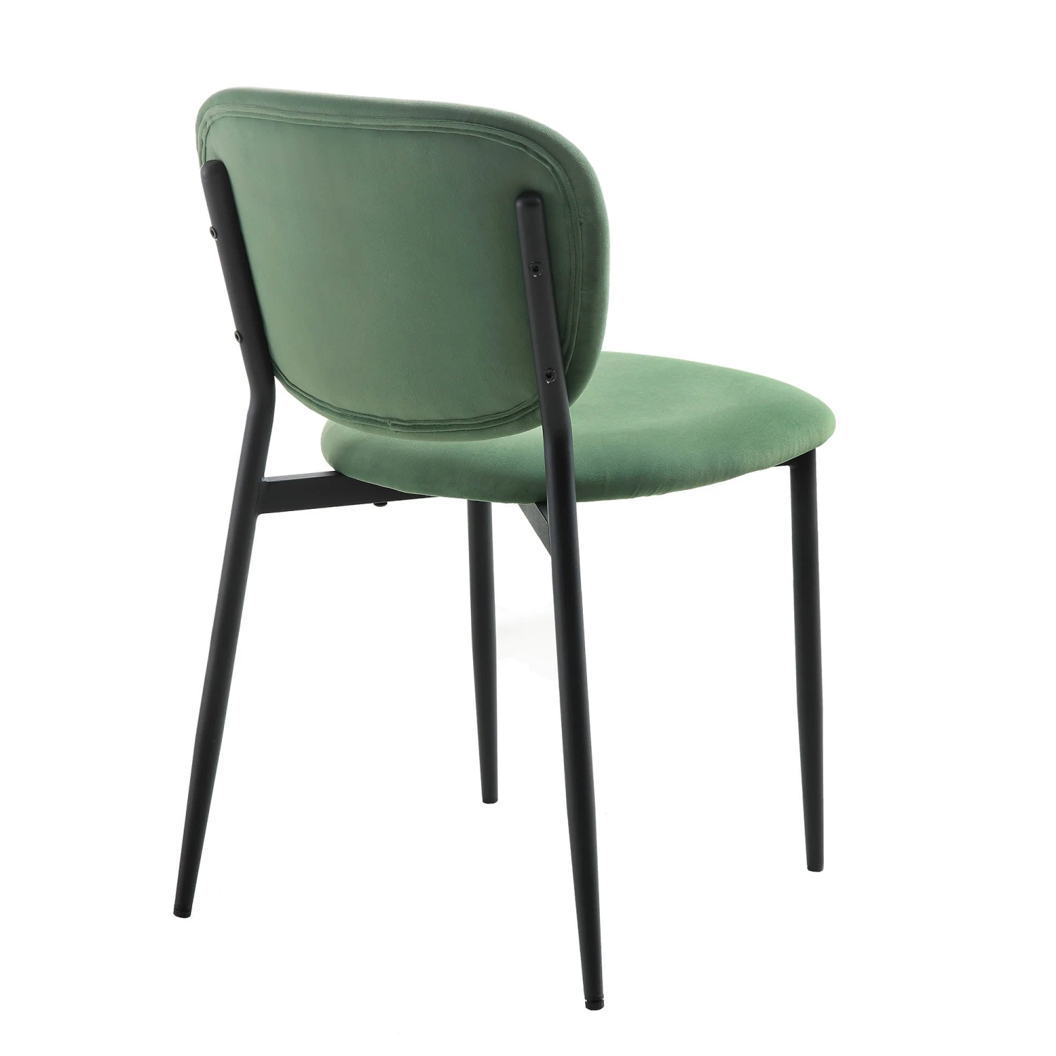 Kelmarsh Set Of 2 Grass Green Velvet Upholstered Dining Chairs 6 Kelmarsh Set Of 2 Grass Green Velvet Upholstered Dining Chairs - Image 6