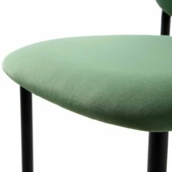 Kelmarsh Set Of 2 Grass Green Velvet Upholstered Dining Chairs 20 Kelmarsh Set Of 2 Grass Green Velvet Upholstered Dining Chairs -Daals Shop DCH 2128 GRASS VEL 2P detail3