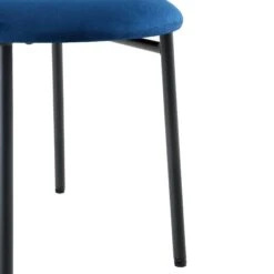 Donna Set Of 2 Navy Blue Velvet Dining Chairs -Daals Shop DCH 2149 NAVY VEL 2P detail4