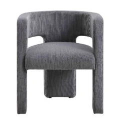 Greenwich Grey Corduroy Dining Chair -Daals Shop DCH 2159 GREY CORD WB1