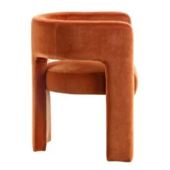 Greenwich Rust Velvet Dining Chair -Daals Shop DCH 2159 RUST VEL WB3