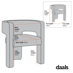 Greenwich Rust Velvet Dining Chair -Daals Shop DCH 2159 9cdc9449 3a2c 4e81 a0f8 87823ac6c0ff