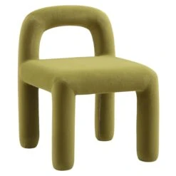 Libby Olive Green Velvet Dining Chair -Daals Shop DCH 2160 OLIVE VEL WB1