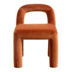 Libby Rust Velvet Dining Chair -Daals Shop DCH 2160 RUST VEL WB2