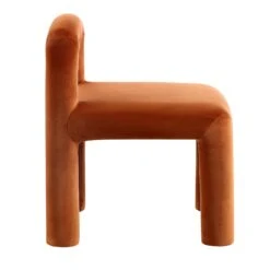 Libby Rust Velvet Dining Chair -Daals Shop DCH 2160 RUST VEL WB3