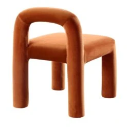 Libby Rust Velvet Dining Chair -Daals Shop DCH 2160 RUST VEL WB4
