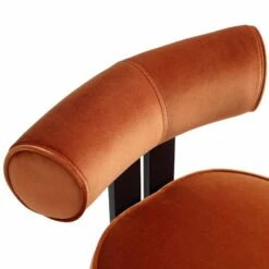 Ophelia Rust Velvet Dining Chair -Daals Shop DCH 2187 RUST VEL detail1